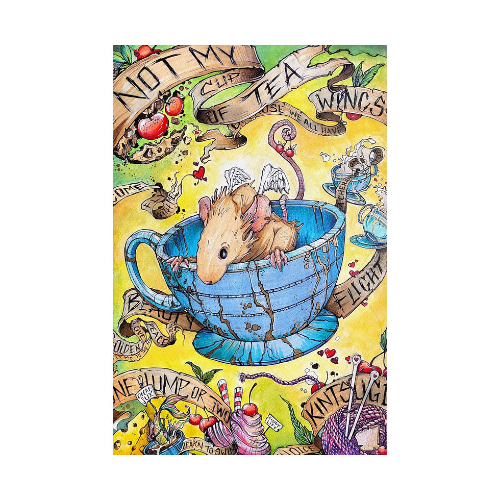 Thumbnail: "Not My Cup of Tea" Matte Poster