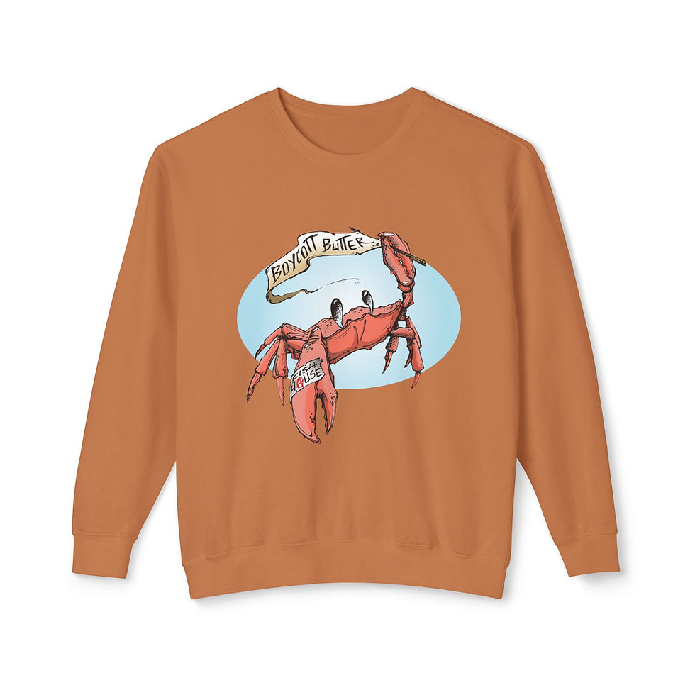 Thumbnail: Unisex Lightweight Crewneck Sweatshirt