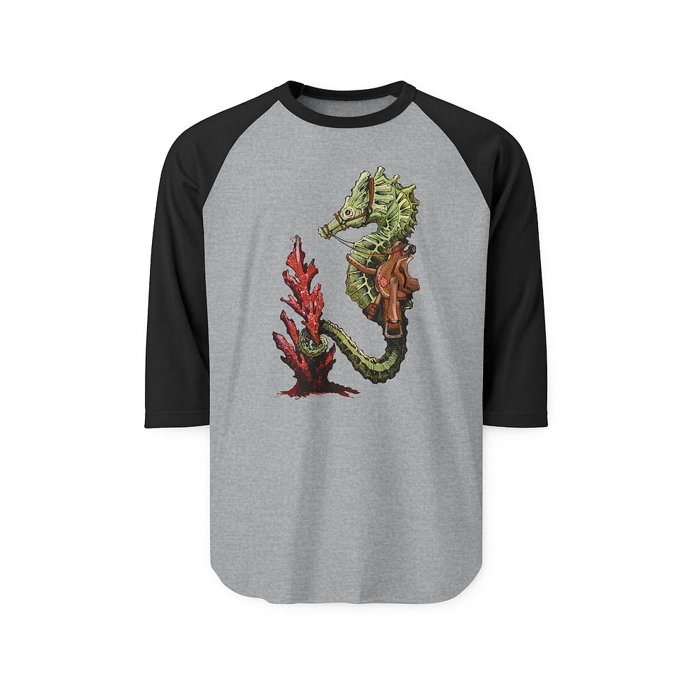 Thumbnail: "Saddle Your Horses!" Three-Quarter Sleeve Raglan Shirt