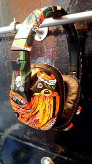 Skullcandy Artist Showcase - Custom painted headphones to benefit Playground Builders, a non-profit for the construction of safe playgrounds for kids.