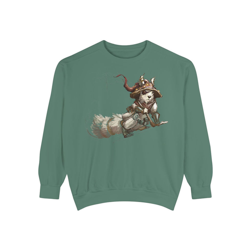 Thumbnail: "Hunting Mushrooms" Unisex Garment-Dyed Sweatshirt