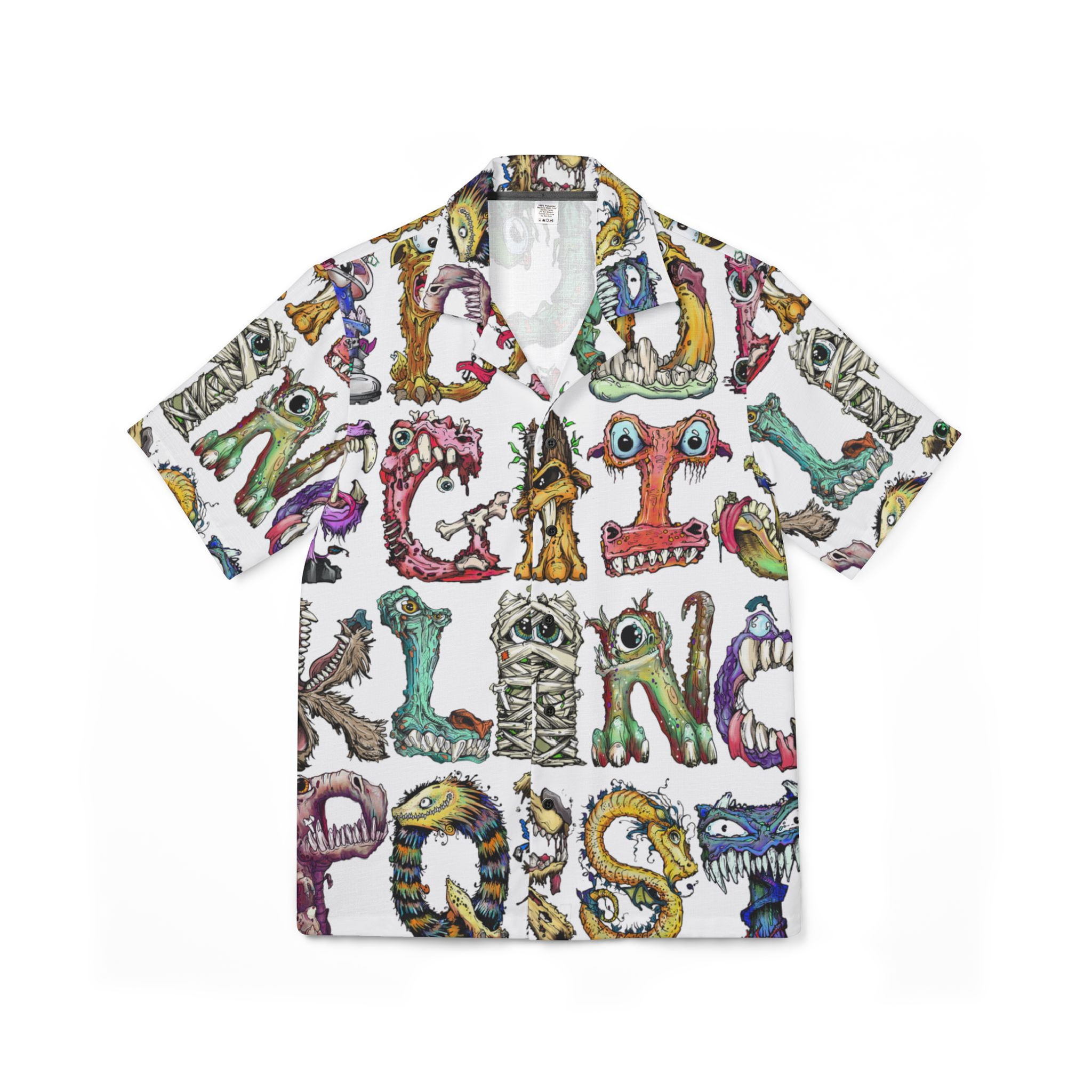 "Alphabeasts" Men's Hawaiian Camp Shirt