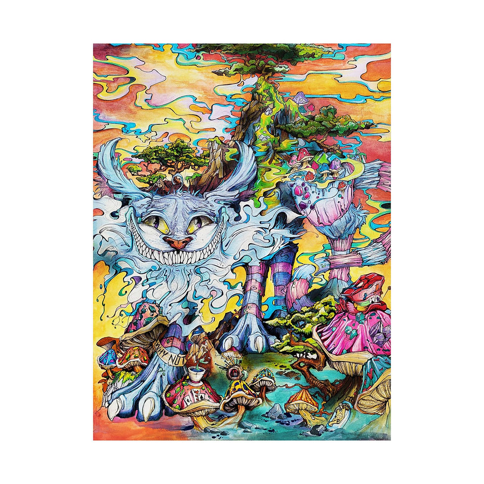 Thumbnail: "Cheshire Dreams" Matte Poster