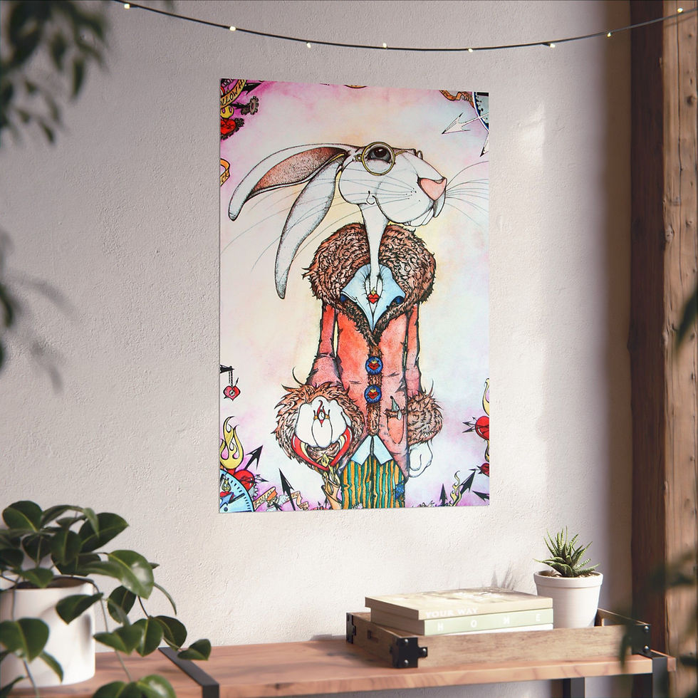 Thumbnail: "The White Rabbit" Matte Poster