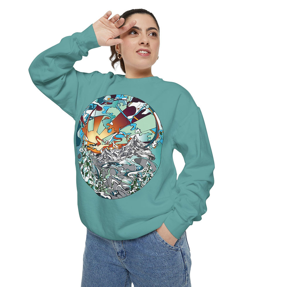 Thumbnail: "Terracotta Skies" Unisex Garment-Dyed Sweatshirt