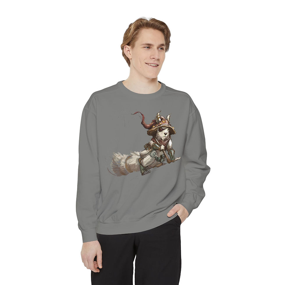 Thumbnail: "Hunting Mushrooms" Unisex Garment-Dyed Sweatshirt