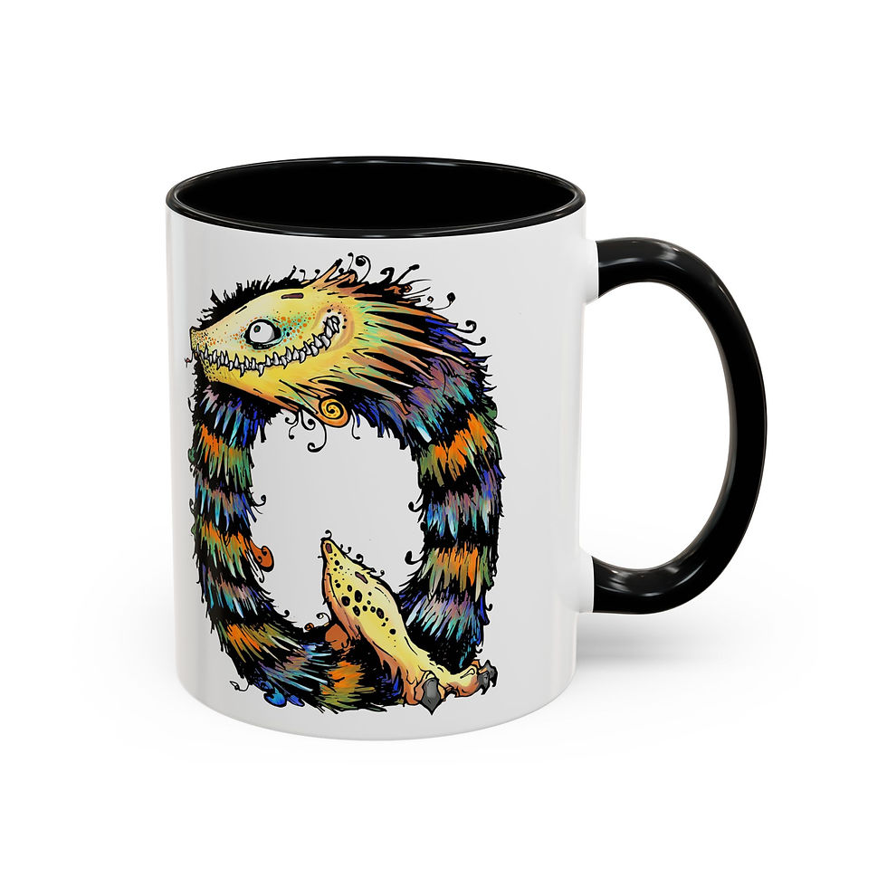 Alphabeast "Q" Coffee Mug