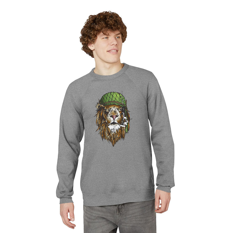 Thumbnail: "Lions" Unisex Sponge Fleece Raglan Sweatshirt