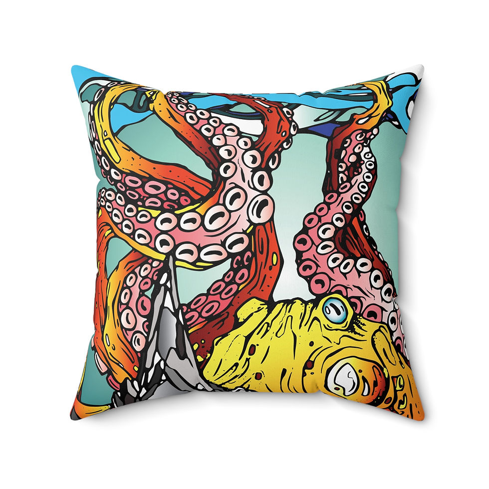 Thumbnail: Kraken Clouds Pillow