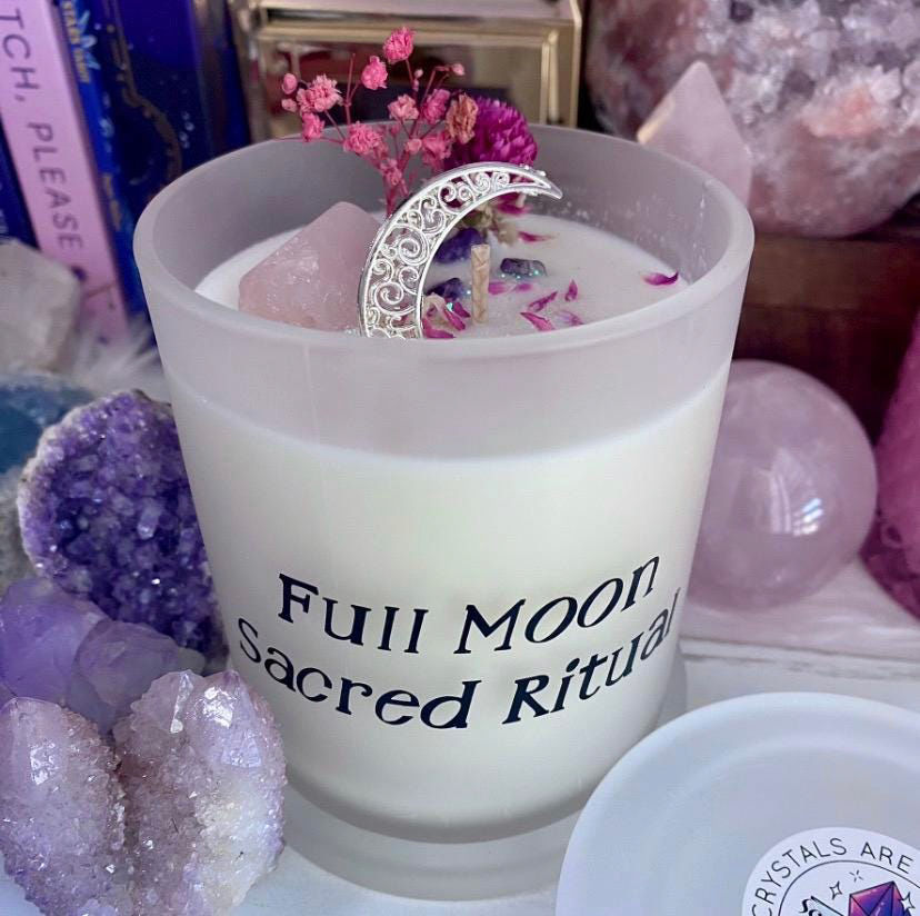 Thumbnail: Sacred Moon Ritual Crystal, Bath & Candle Pamper Gift Box 