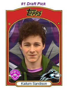 UFL Trading card - Kailum Sandison