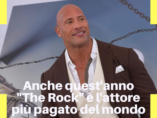 DwayneJohnson mantiene il primato grazie ai23,5 milioni di dollari pagati daNetflix per "Red Notice"