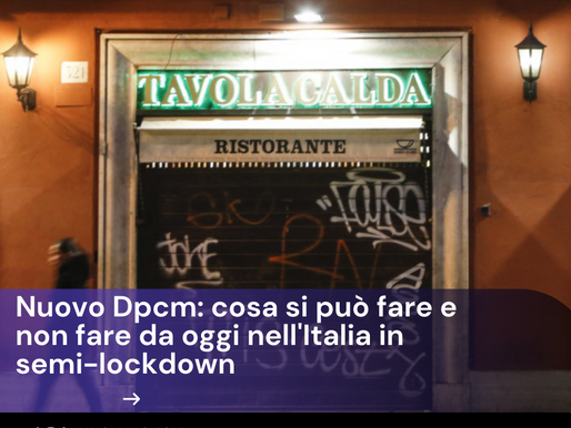 Il Dpcm 24 ottobre, il ventunesimo dell'era del coronavirus