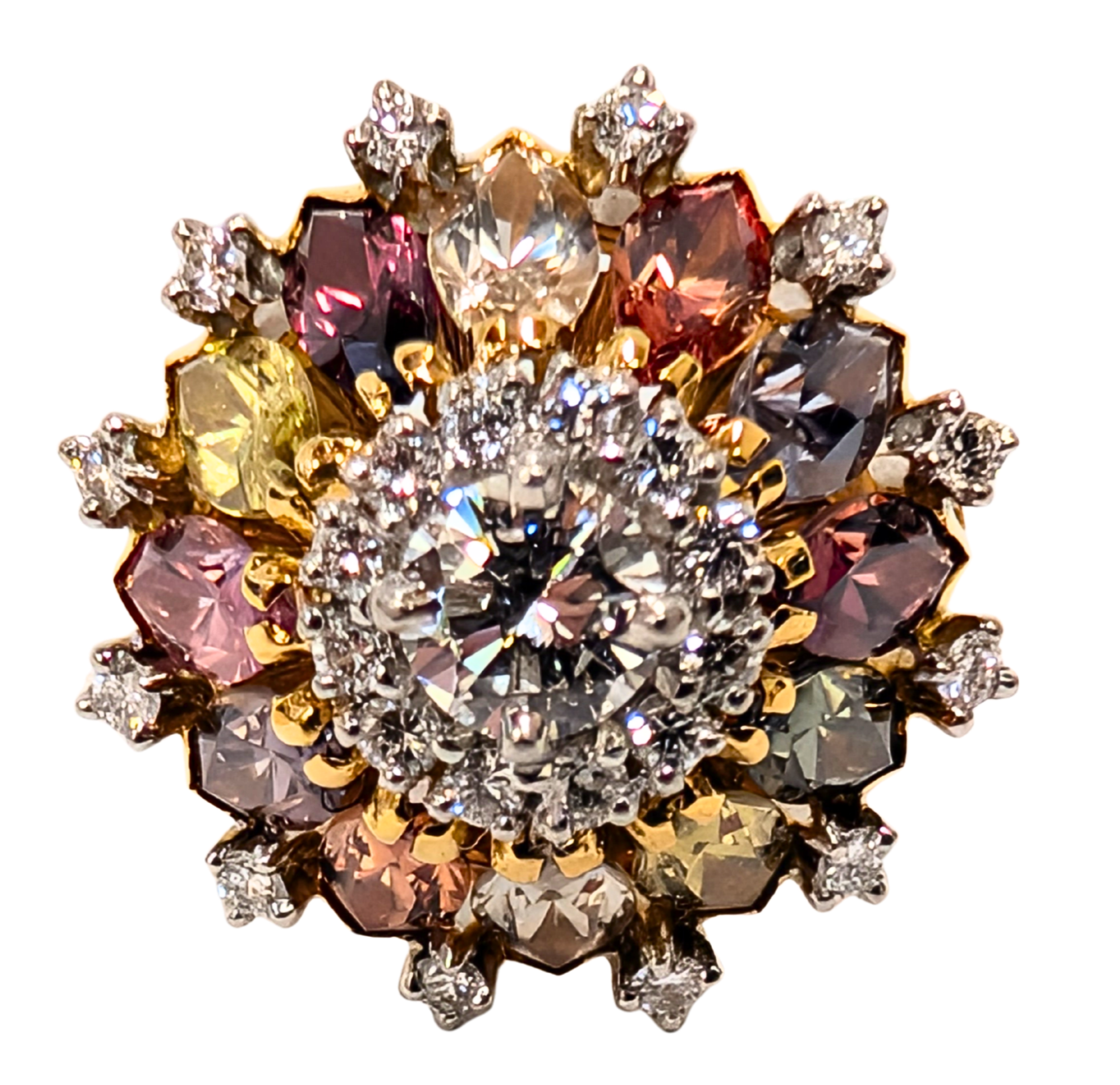 Tourmaline and Diamond Ring