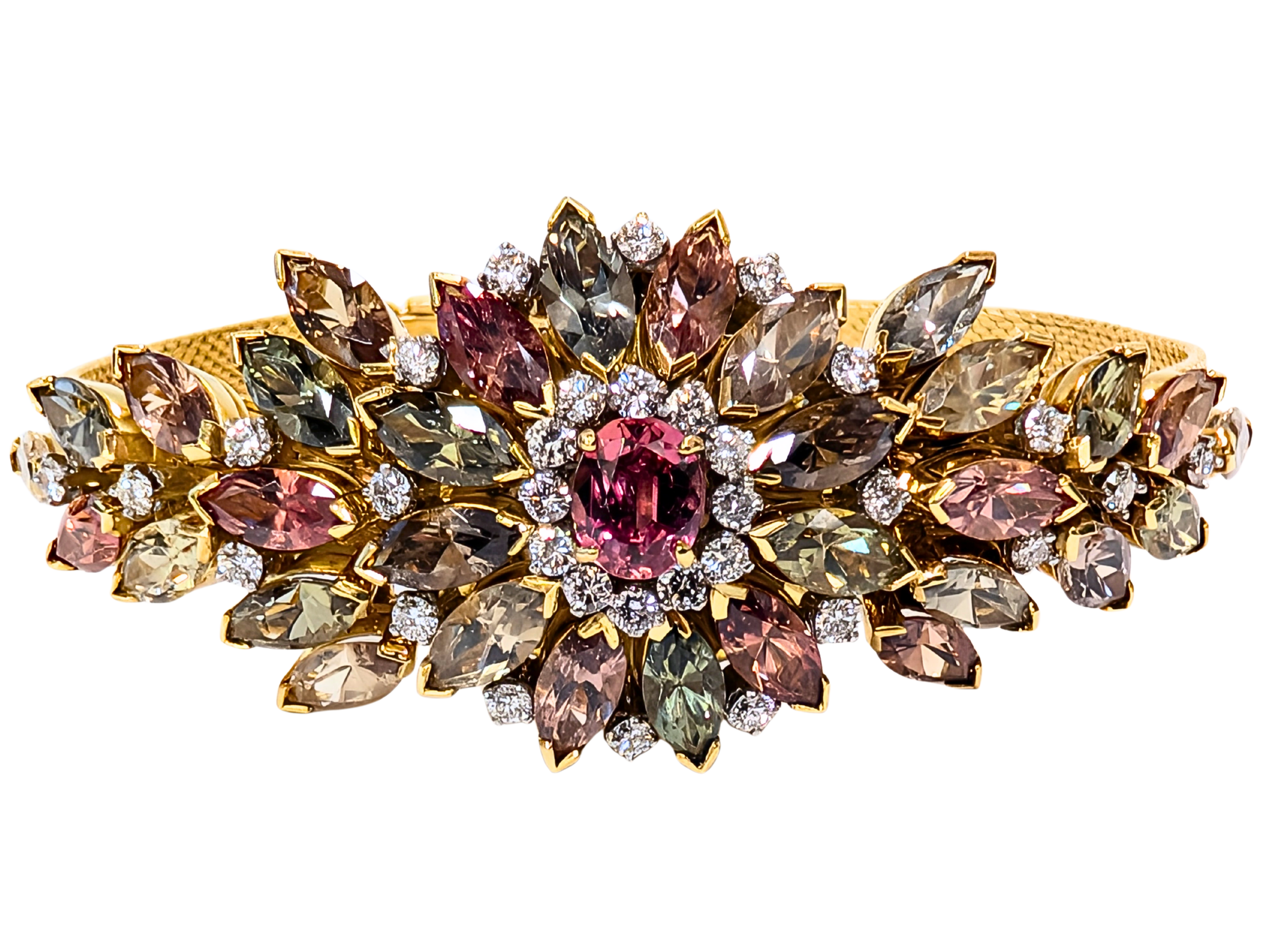 Tourmaline and Diamond Bracelet Watch