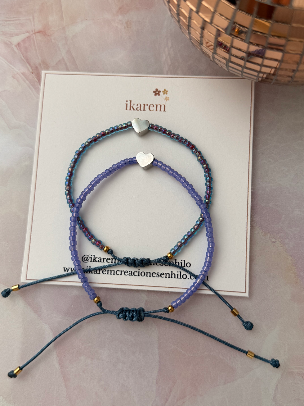 Miniatura: Linked Hearts Sharing Bracelet Set