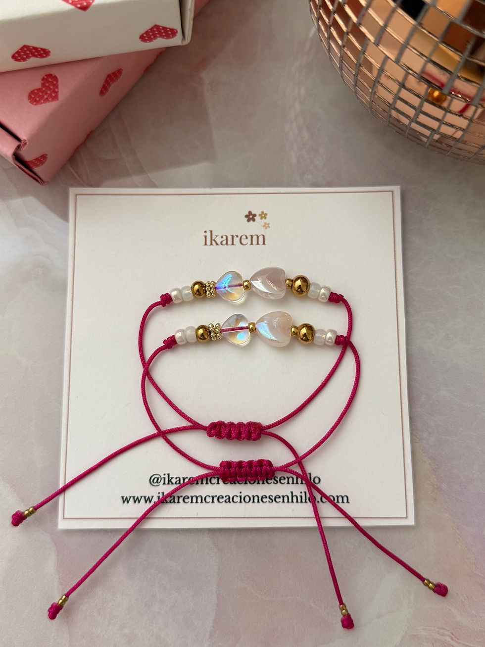 Thumbnail: Lovebound Heart Bracelet Set