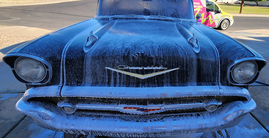1957 Chevrolet Bel Air mobile detailing Mesa, AZ