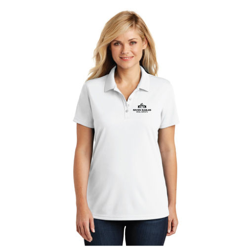 7G LK110 Ladies Dry Zone Polo -White