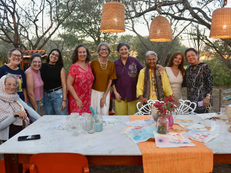 A natureza das aquarelas: um encontro de Arteterapia no Solar Baraúnas