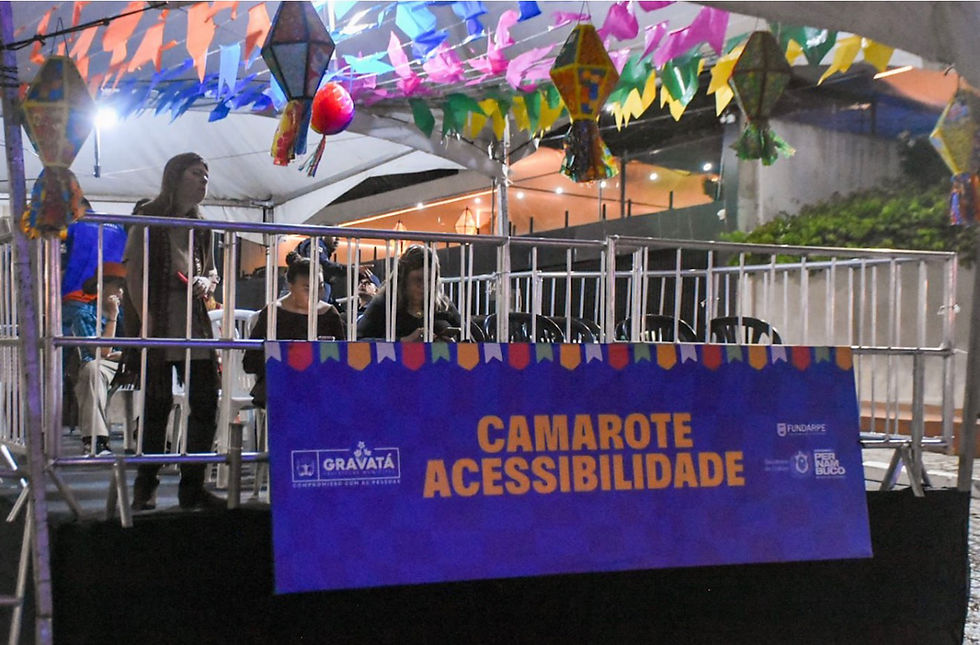 Camarote da Acessibilidade garante inclusão e estrutura adequada no Pátio de Eventos de Gravatá