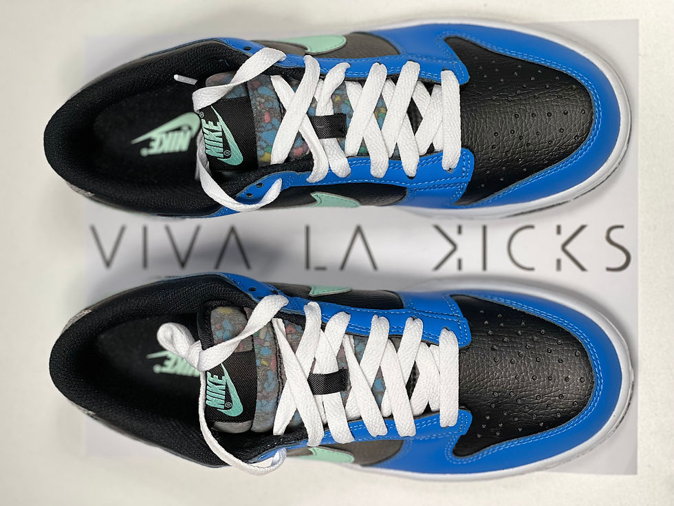 Thumbnail: Nike Dunk Low SE Black Light Photo Blue Active Pink Mint Foam