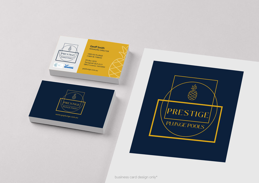 Prestige Plunge Pools Business Cards
