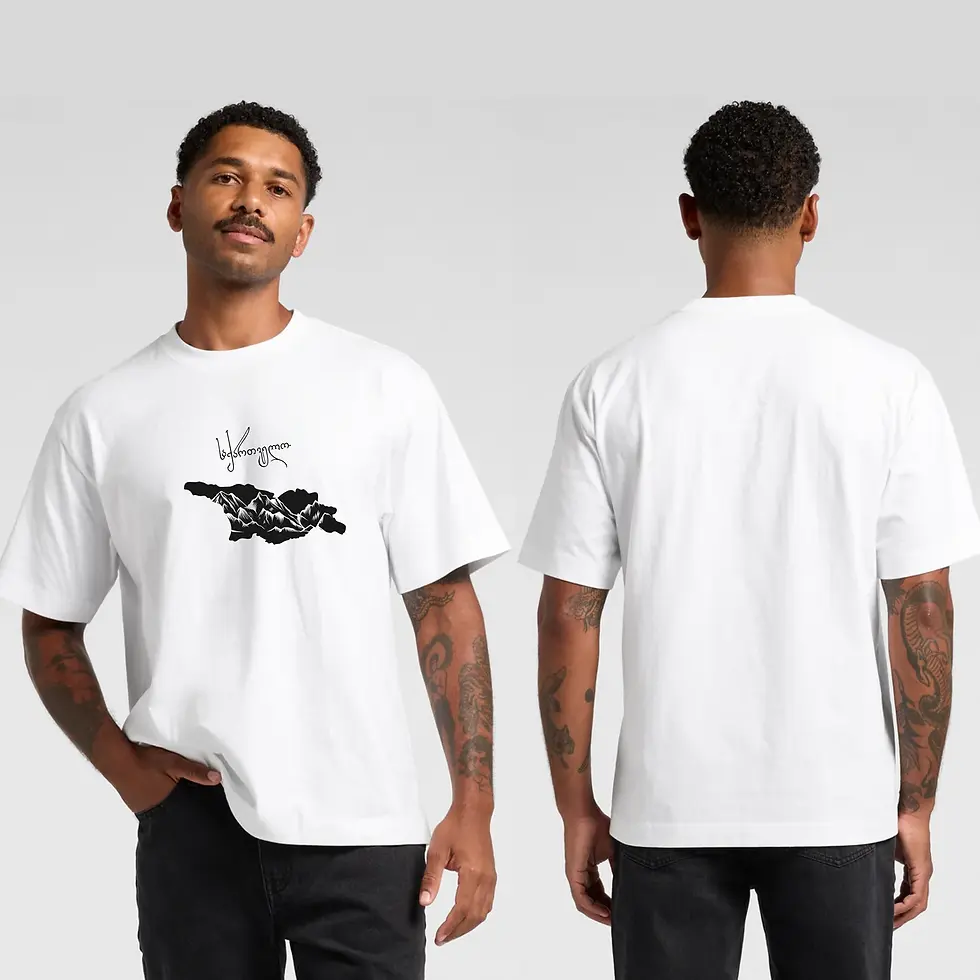 Front and back view of the white Iran Team Melli Tee