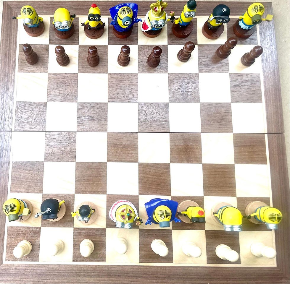 Thumbnail: Minnions chess set B