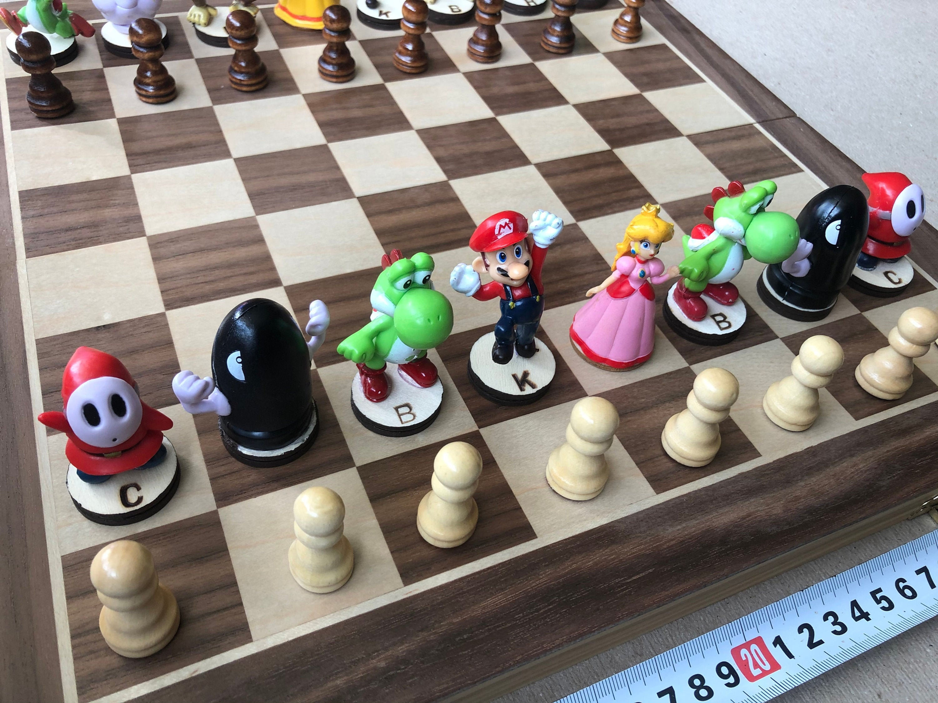 Mario Kart chess set