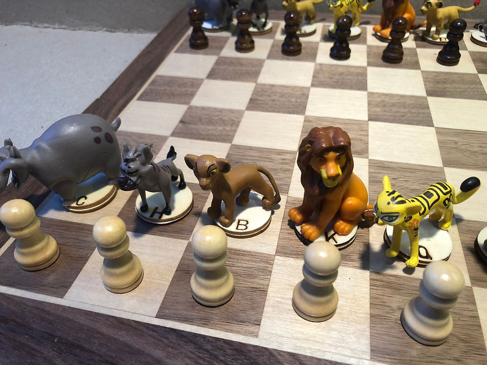 Thumbnail: Lion King chess set A