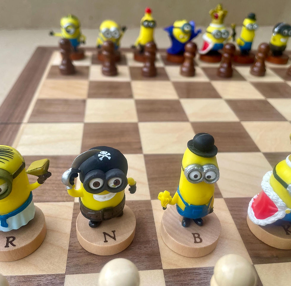 Thumbnail: Minnions chess set B
