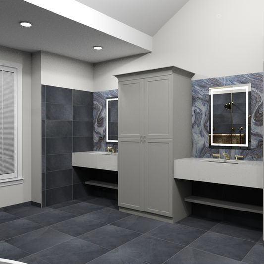 Render of new vanity area