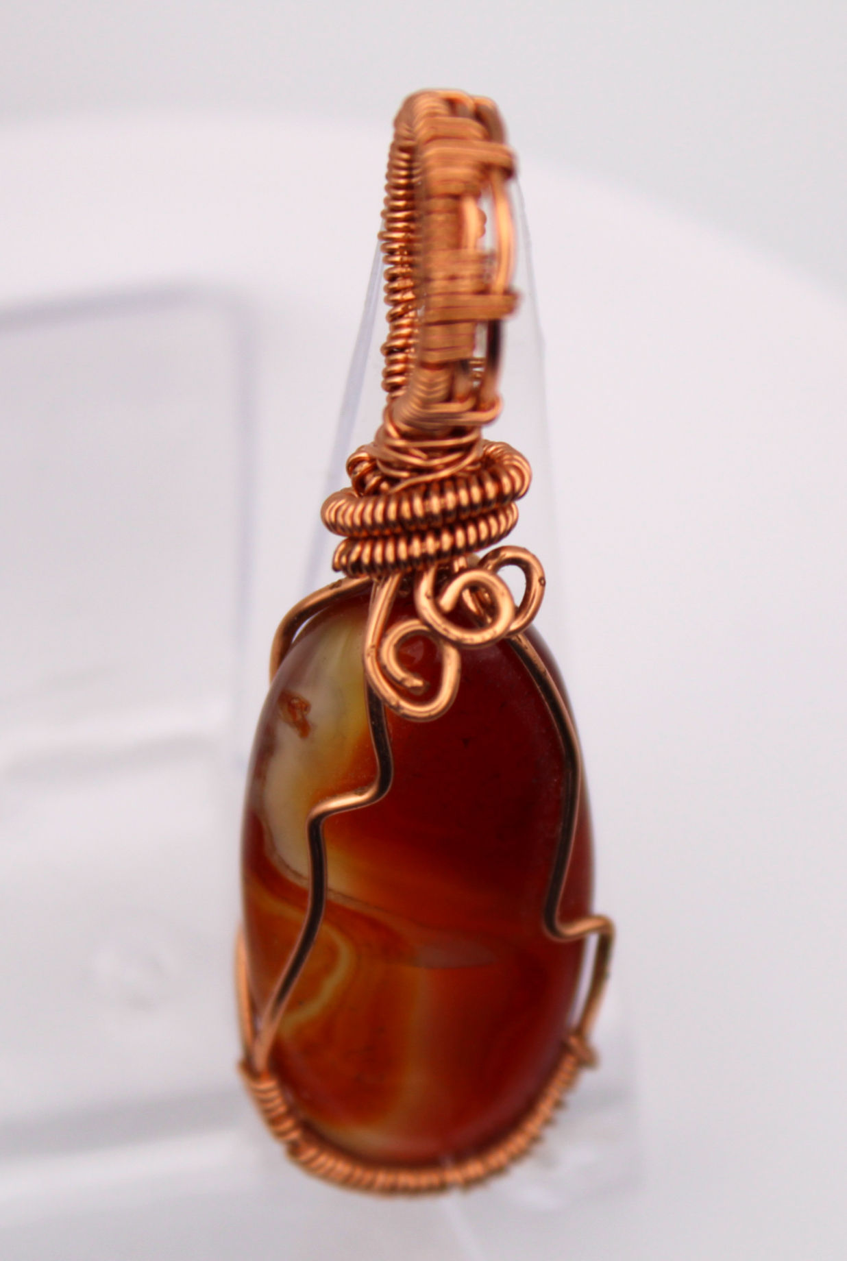 Radiant Copper Carnelian Charm