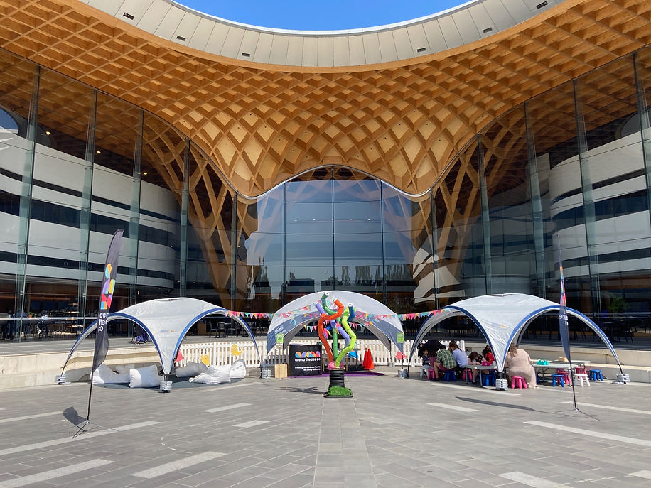 Hidden Creature Gallery workshops in the Bunjil Place forecourt