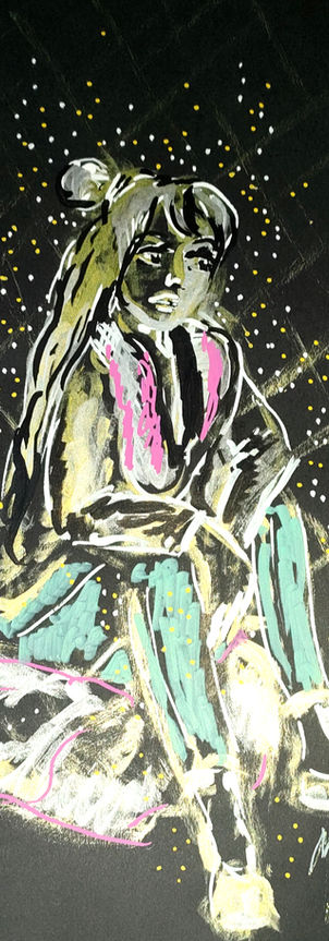 portrait au feutre, intuitive, artiste, illustration, Sciez, Haute-Savoie, France