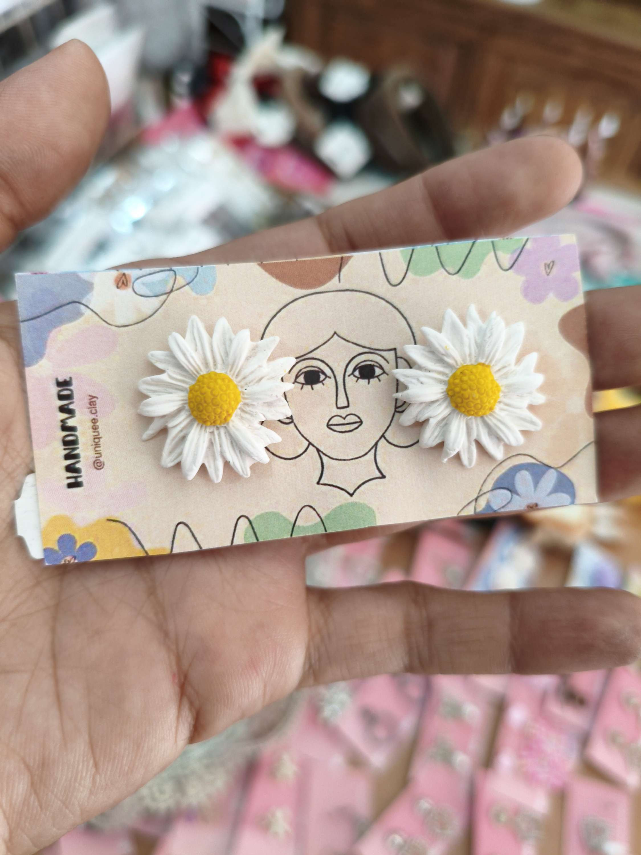 Aretes margaritas yaaxstudio 🌼