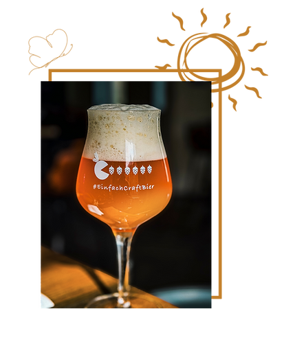 Freshly poured craft beer served during an exclusive tasting session