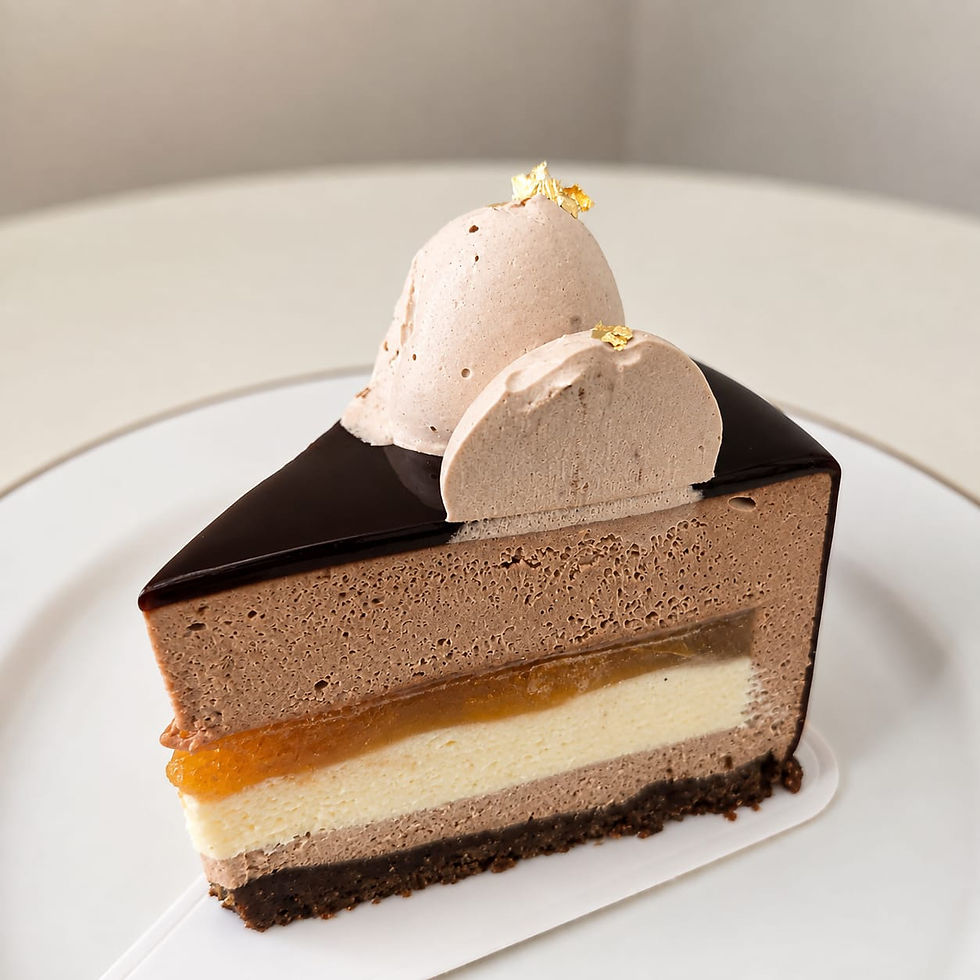 Thumbnail: Praline and apricot entremet 6.5”