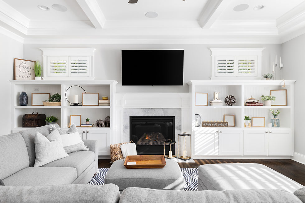 finished basement family room