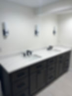 remodeled basement bathroom
