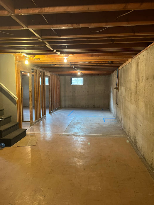 unfinished basement