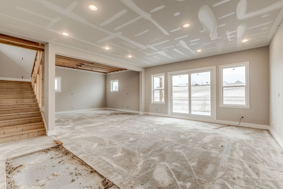 unfinished basement
