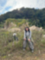 하키마와 반려견 또리가 지난가을 습지 주변으로 트래킹을 갔던 날 