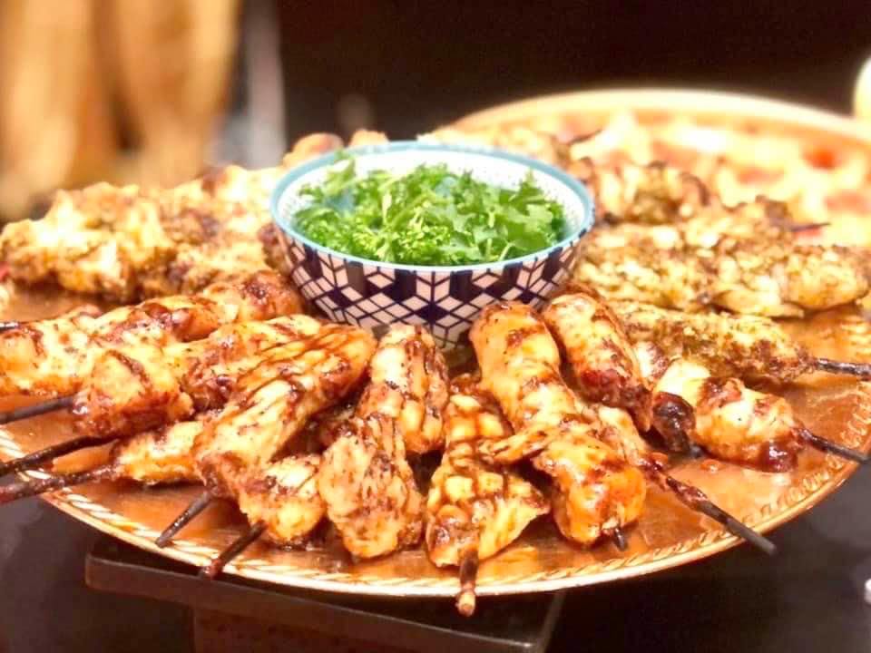 Arranged Food and Objects