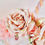 Thumbnail: Peach Pink Unicorn Gold Flower Crown Hair Head Band 