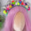 Thumbnail: Disco Mirror Ball Multi Coloured Pom Pom Hair Band Headband