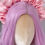 Thumbnail: Peach Nude Scrunchie Crown Silk Satin Hair Band Headban
