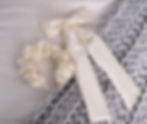 Thumbnail: 🎀 Ivory Cream Silky Satin Oversized Bow and Scrunchie Crown Combo