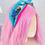 Thumbnail: Pink Turquoise Blue Jewelled Parrot All Seeing Eye Headband Hair Band